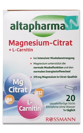 ALTAPHARMA-Диетическая добавка Altpharma Магний L-карнитин 20 шт.-4305615617251-