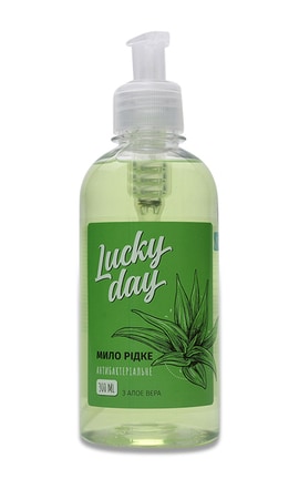 LUCKY DAY-Жидкое мыло Lucky Day Антибактериальное из алоэ вера 300 мл-4820174692834