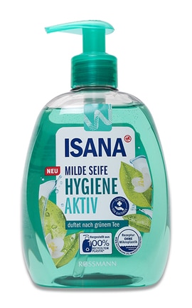 ISANA-Мило рідке Isana Зелений чай для рук з дозатор 500 мл-4305615776484-