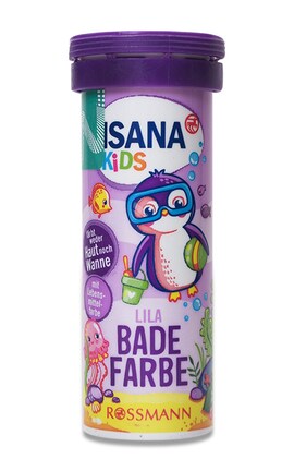 ISANA KIDS-Таблетки для фарбування води Isana Kids для ванни колір фіолетовий 10 шт-4305615438559-