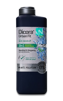 DICORA URBAN FIT-Шампунь для мужчин Против перхоти Dicora Urban Fit 3 в 1 400 мл-8480029434963-