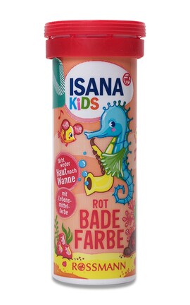 ISANA KIDS-Таблетки для фарбування води для ванни Isana Kids колір червоний 10 шт-4305615438535-
