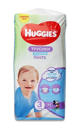 HUGGIES-Підгузки-трусики дитячі Huggies Pants для хлопчиків розмір 3 6-11 кг 44 шт-5029053564241-