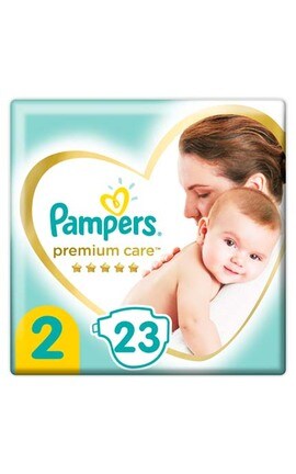 PAMPERS-Підгузки дитячі Pampers Premium Care розмір 2 4-8 кг 23 шт-8001841104652-