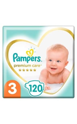 PAMPERS-Подгузники детские Pampers Premium Care размер 3 Midi 6-10 кг 120 шт-4015400465461-