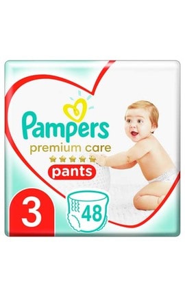PAMPERS-Подгузники-трусики детские Pampers Premium Care Pants размер 3 6-11 кг 48 шт-8001090759795-
