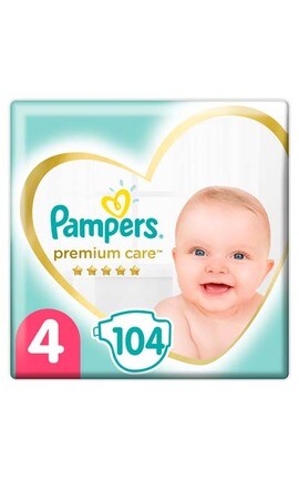 PAMPERS-Подгузники детские Pampers Premium Care размер 4 Maxi 9-14 кг 104 шт-4015400465447-