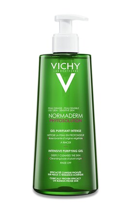 VICHY-Гель глибокого очищення для вмивання Vichy Normaderm Phytosolution Gel Purifiant Intense Peaux Grasses 400 мл-3337875663083-