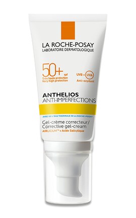 LA ROCHE POSAY-Сонцезахисний крем-гель La Roche-Posay Anthelios Anti-Imperfections SPF 50+ коригувальний 50 мл-3337875651196-