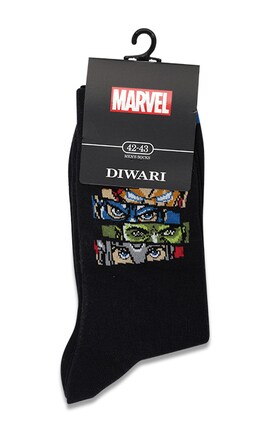 DIWARI-Шкарпетки чоловічі Diwari Marvel розмір Темно-сині 1 шт-4810226425466-