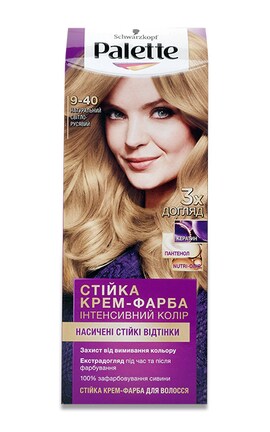 PALETTE-Крем-фарба для волосся Palette 9-40 Натуральний світло-русявий 1 шт-9000101607413-