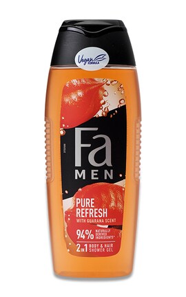 FA-Гель для душа мужской Fa Men Pure ReFresh 2 в 1 с ароматом гуараны 400 мл-9000101627558-