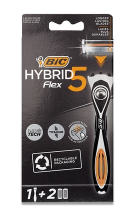 BIC-Чоловіча бритва Hybrid 5 Flex з касетами2 шт-3086123644922-