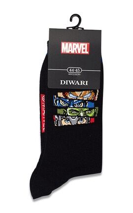 DIWARI-Шкарпетки чоловічі Diwari Marvel розмір 29 Темно-сині 1 шт-4810226425497-