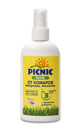 PICNIC-Средство Репеллентные Picnic Family лосьон от комаров, 100 см3-4820185020503-