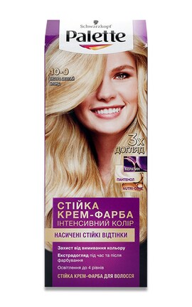 PALETTE-Крем-фарба для волосся Palette тон 10-0 Екстра світлий Блонд 1 шт-9000101607451-