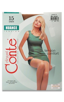 Колготки женские Conte Nuance Bronze 15 den размер 4-