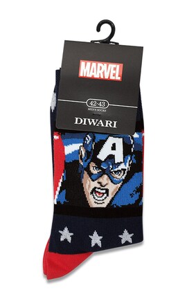 DIWARI-Шкарпетки чоловічі Diwari Marvel розмір 27 Темно-сині 1 шт-4810226343296-