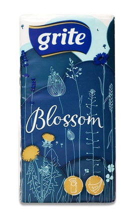 GRITE-Платки бумажные Grite Blossom 10 шт-4770023483161-