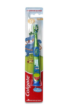 COLGATE-Зубная щетка Colgate для детей 2-5 лет супермягкая 1 шт-8718951414181-
