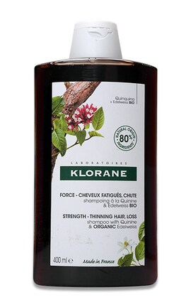 KLORANE-Шампунь для волос Klorane с хинином и эдельвейсом для ослабленных волос 400 мл-3282770141283-