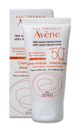 AVENE-Крем сонцезахисний Avene Spf 50+ мінеральний 50 мл-3282779355773-
