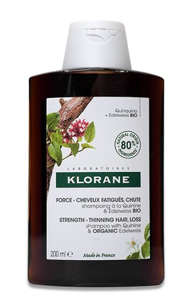 KLORANE-Шампунь для волос Klorane с хинином и эдельвейсом для ослабленных волос 200 мл-3282770141252-