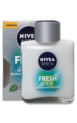 NIVEA-Бальзам после бритья мужской Nivea Men Fresh Kick 100 мл-4005900843289-