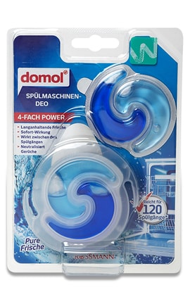 DOMOL-Освежитель для посудомоечной машины Domol Pure Frische 2*6 г 12 мл-4305615637341-