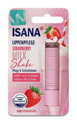 ISANA-Бальзам для губ Isana Strawberry Milk Shake 4,8г-42402268-