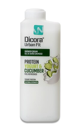 DICORA URBAN FIT-Крем-гель для душу Dicora Urban Fit Protein Yogurt & Cucumber 400 мл-8429871991521-