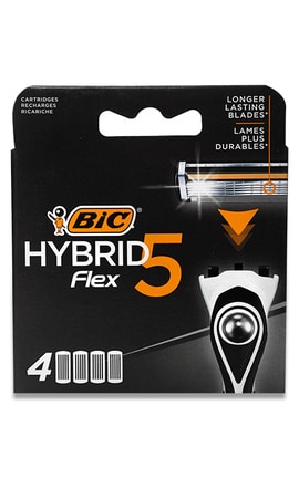 BIC-Касети для бритви Hybrid Flex 5 п'ятилезові 4 шт-3086123644885-
