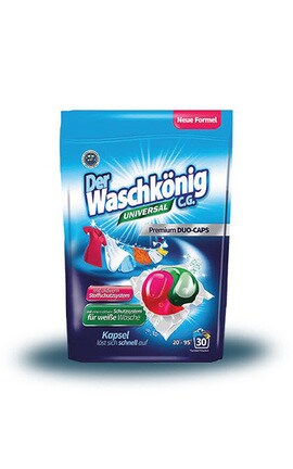 WASCHKONIG-Капсулы для стирки Waschkonig Universal Premium Duo-Caps 30 шт-4260418932300-