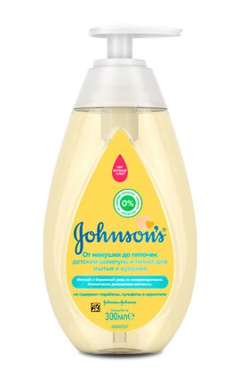 JOHNSON'S-Пенка-шампунь для купания Johnson's Baby От макушки до пяток 300 мл-3574669909976-