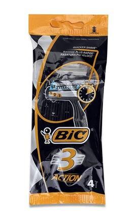 BIC-Бритви одноразові BiC 3 Action 4 шт-3086123356566-