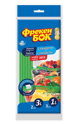 ФРЕКЕН БОК-Пакети з застібкою для зберігання та заморожування Фрекен Бок 5 шт-4823071627909-