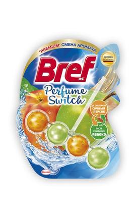 BREF-Туалетні блоки для унітазу Bref Зміна аромату Персик-Яблуко 50 г-9000101329803-