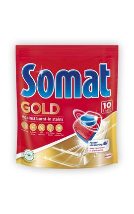 SOMAT-Таблетки для посудомоечной машины Somat Gold 10 шт-9000101320831-