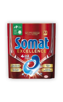 SOMAT-Таблетки для посудомоечной машины Somat Exellence 4in1 32 шт-9000101518924-