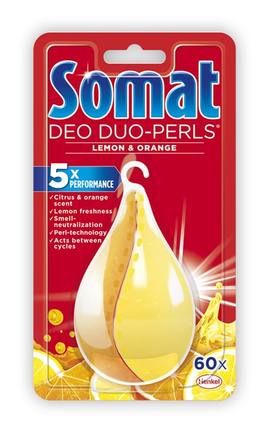 SOMAT-Ароматизатор для посудомоечной машины Somat Deo Duo-Pearls Lemon & Orange 17г-9000101000436-