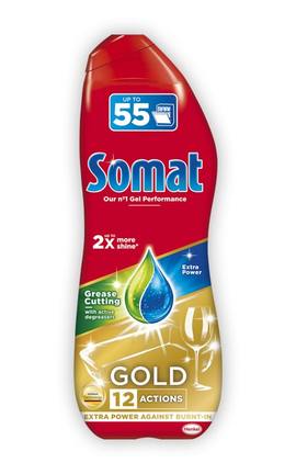 SOMAT-Гель для мытья посуды в посудомоечной машине Somat Gold Анти-жир 990 мл-9000101505702-