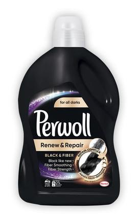 PERWOLL-Жидкое средство для стирки темных и черных вещей Perwoll Advanced Black 2700 мл-9000101328349-