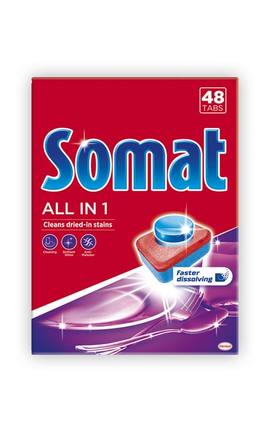 SOMAT-Таблетки для посудомоечной машины Somat All in 1 48 шт-9000101347975-