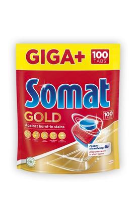 SOMAT-Таблетки для посудомоечной машины Somat Giga Plus Gold 100 шт-9000101356069-