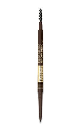 EVELINE-Олівець для брів Eveline Micro Precise водостійкий тон 02 Soft Brown 1 шт-5903416017448-