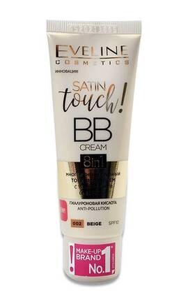 EVELINE-Тональный крем Eveline Satin Touch BB cream 8in1 тон 002 Beige 30 мл-5903416029144-