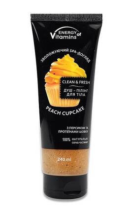 ENERGY OF VITAMINS-Душ-пілінг для тіла Energy Vitamins Peach Cupcake 250 мл-4820074623402-