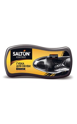 SALTON-Губка для взуття із гладкої шкіри Salton чорного кольору 1 шт-4820184440999-