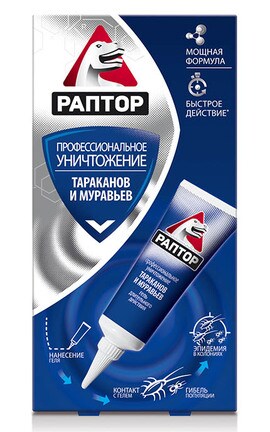 РАПТОР-Гель Раптор від тарганів та мурах 75 мл-4820184440043-