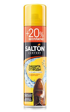 SALTON-Спрей вологовідштовхуючий для гладкої шкіри, замші, нубуку та тканини Salton безбарвний 300 мл-4820184440937-